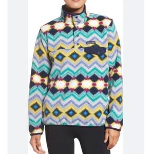 Patagonia Synchilla Snap T Pullover Timber Twist Aztec Print (xxs)
